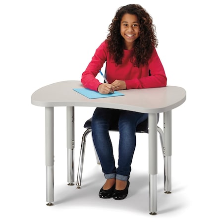 Jonti-Craft Berries Collaborative Bowtie Table, 24 in. x 35 in., Freckled Gray/Gray 6310JCS000